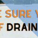 Make sure your flat roof drains